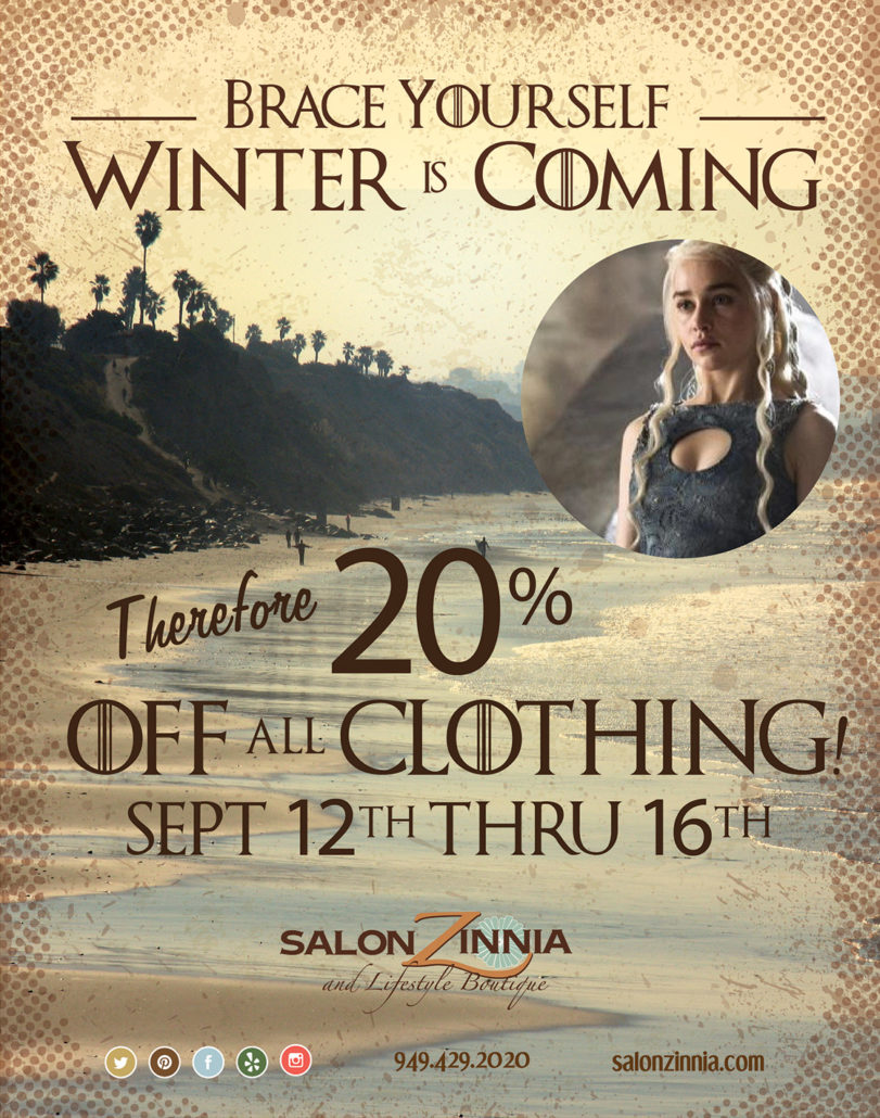 Winter sale on clothing