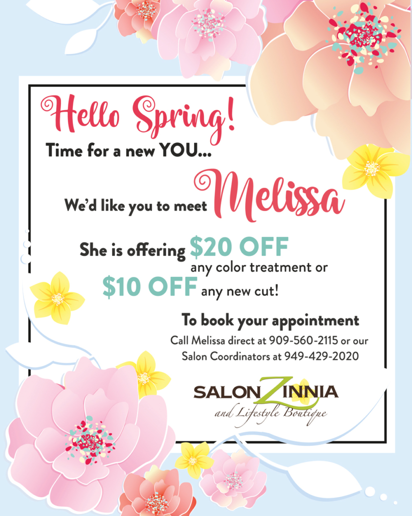 Melissa hair color and cut discount